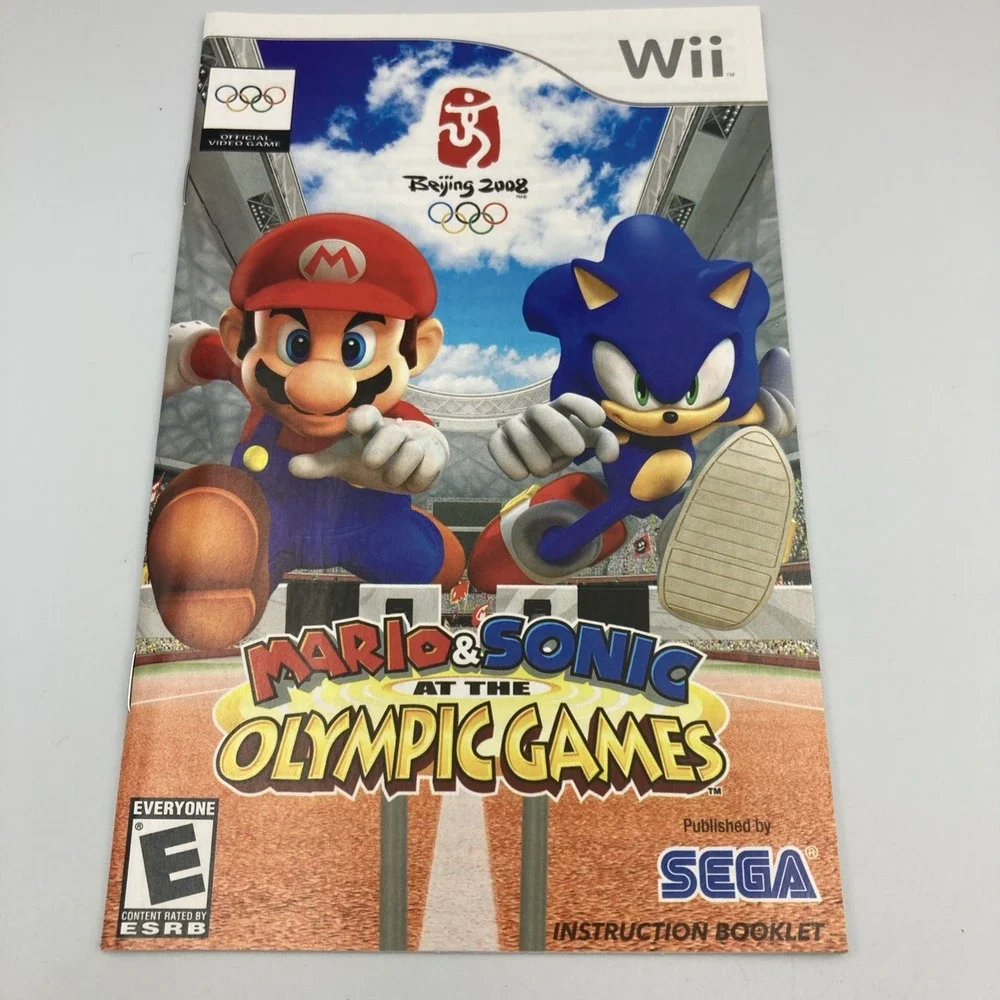 Nintendo Wii Mario & Sonic at the Olympic Games Complete with‎ Manual
